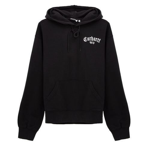 Carhartt WIP Hooded Onyx Script Sweat Black/White I032865.0D2.XX.03 Degli Uberti